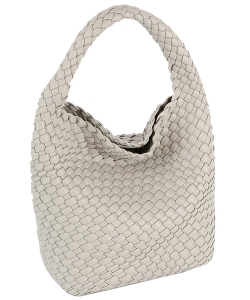 Fashion Woven Shoulder Bag Satchel CQF015 GRAY